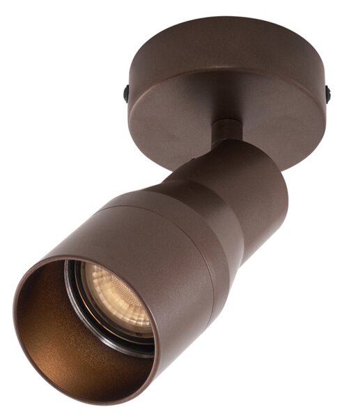 Modern mennyezeti spotlámpa sötét bronz GU10 50 mm kerek - Stanley