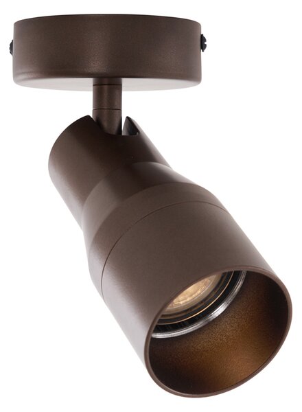 Modern mennyezeti spotlámpa sötét bronz GU10 50 mm kerek - Stanley