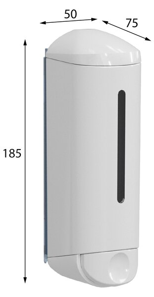 MARPLAST MARPLAST, SHOWER MEDIUM folyékony szappanadagoló 250ml, fehér, A94701