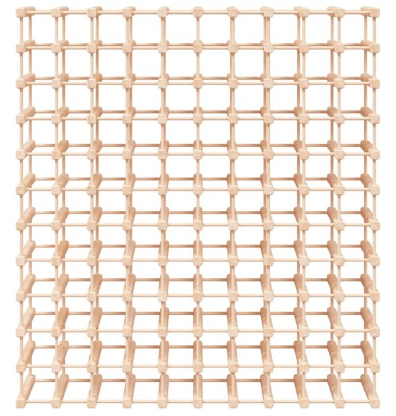 Tömör fenyőfa bortartó 120 palackhoz 112,5x23x123,5 cm