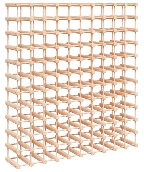 Tömör fenyőfa bortartó 120 palackhoz 112,5x23x123,5 cm