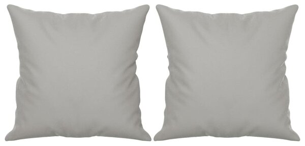 2 személyes világosszürke párnás mikroszálas szövetkanapé 120cm