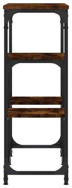 Füstös tölgy színű szerelt fa tálalóasztal 89,5x28x76 cm