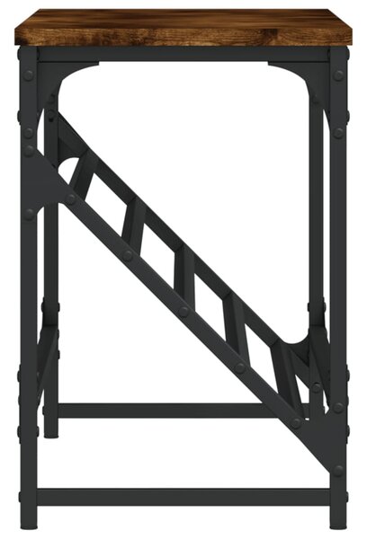 Füstös tölgy színű szerelt fa cipőtartó 90x30x45 cm