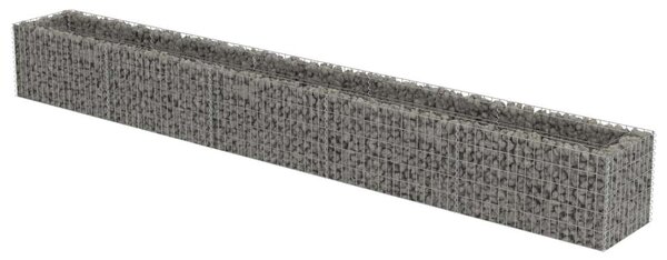 Gabion Magaságyás - Horganyzott Acél - 450x50x50 cm