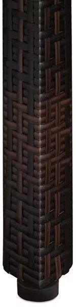 Casaria® Berlin 1+8 polyrattan kerti bútor szett - barna