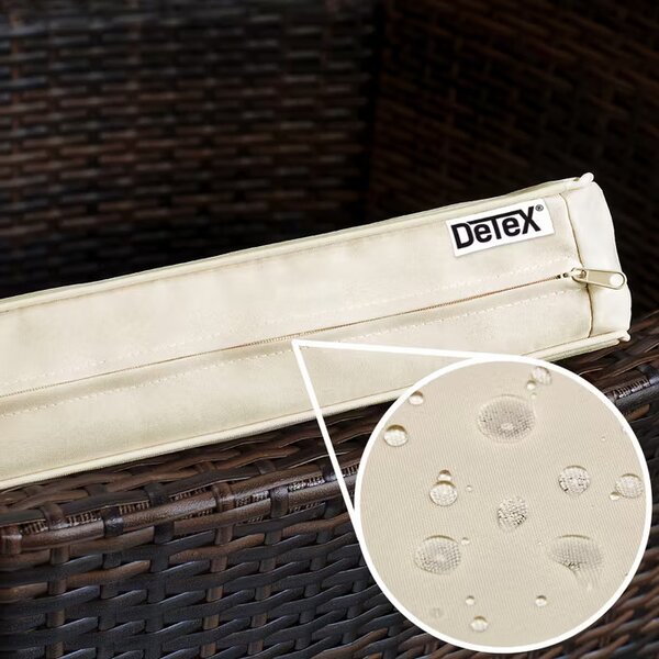 Casaria® Berlin 1+8 polyrattan kerti bútor szett - barna