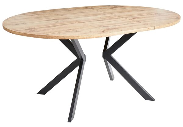 Kihúzható étkezőasztal CARLEA Világosbarna 120/160 cm 120 cm