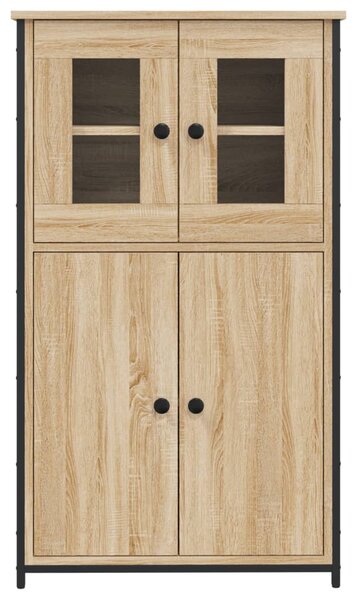 Sonoma tölgy szerelt fa magasszekrény 62 x 32 x 106,5 cm