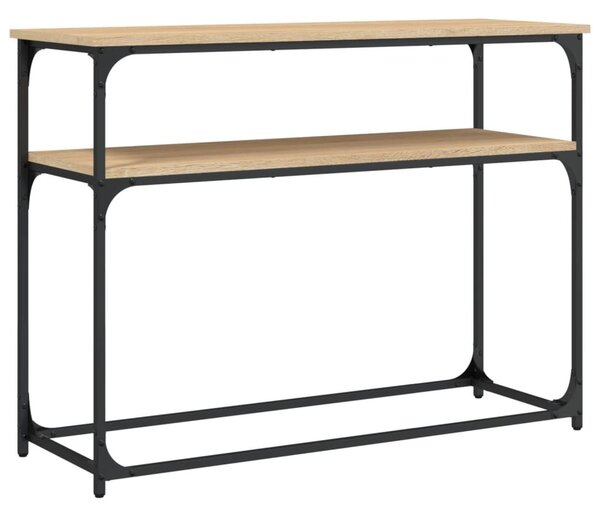 Sonoma tölgy színű szerelt fa dohányzóasztal 100x35,5x75 cm