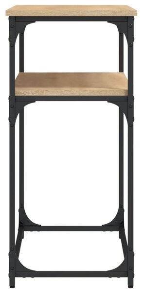 Sonoma tölgy színű szerelt fa dohányzóasztal 100x35,5x75 cm