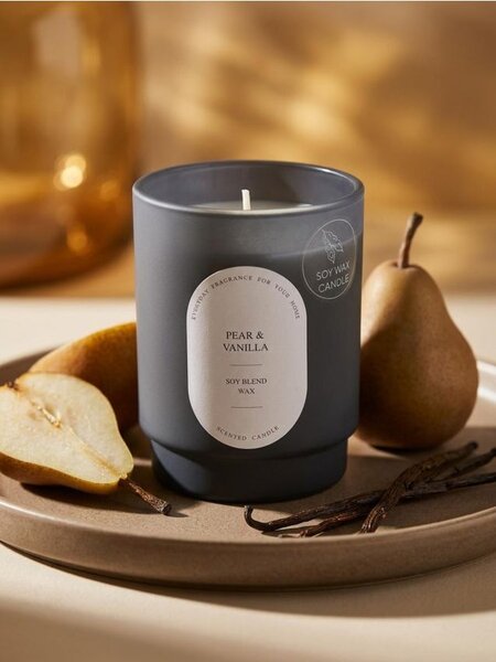 Sinsay - Illatos szójagyertya Pear & Vanilla - fekete