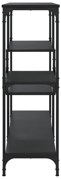 Fekete szerelt fa tálalóasztal 103x32x95 cm