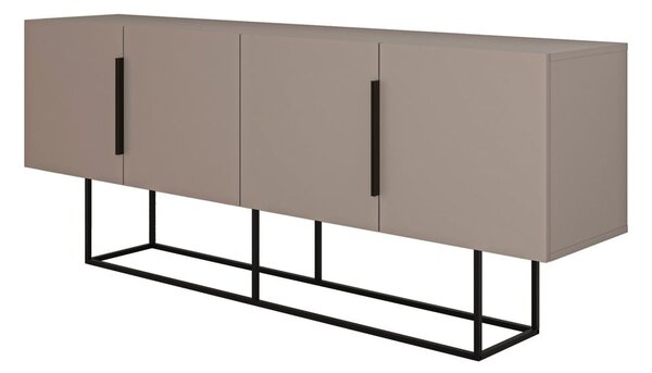 Szürke-bézs alacsony komód 200x80 cm Titan – Marckeric