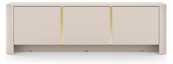 Sorrenti TV szekrény 168 cm – kasmír / arany