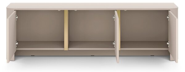Sorrenti TV szekrény 168 cm – kasmír / arany