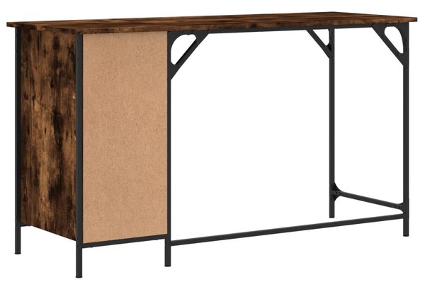Füstös tölgy színű szerelt fa számítógépasztal 131 x 48 x 75 cm