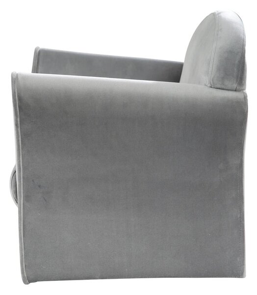 Világosszürke bársony gyerek fotel Lil Sofa – Roba