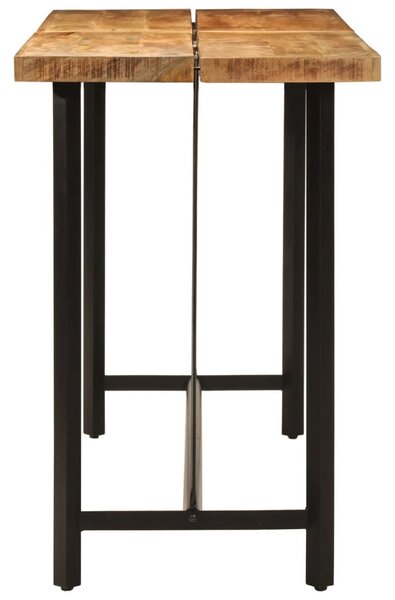 Tömör mangófa és vas bárasztal 180 x 70 x 107 cm