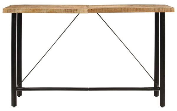 Tömör mangófa és vas bárasztal 180 x 70 x 107 cm