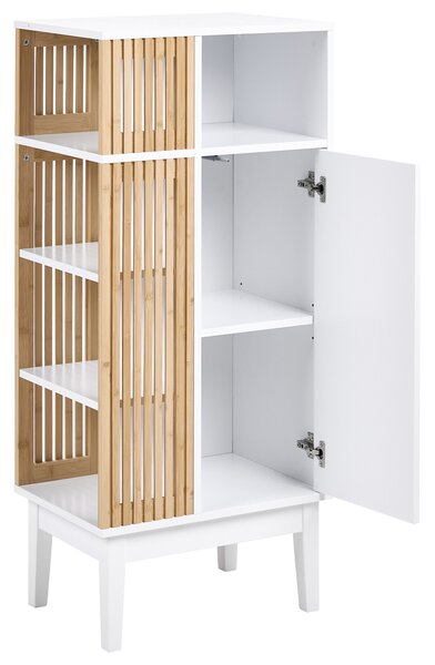 Fürdőszobai szekrény NUBES 52 cm Világosbarna/fehér