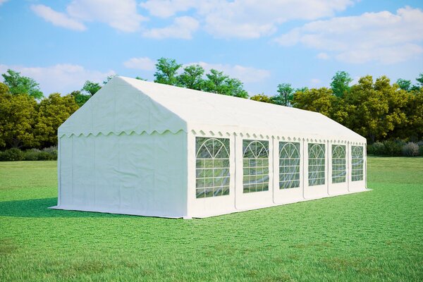 Party sátor 4x12 m PRÉMIUM - tűzálló szín fehér