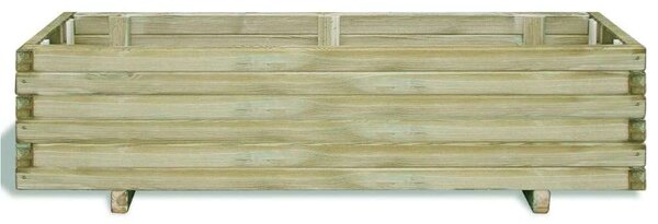 VidaXL Fa Magaságyás - Téglalap - 120x40x30 cm