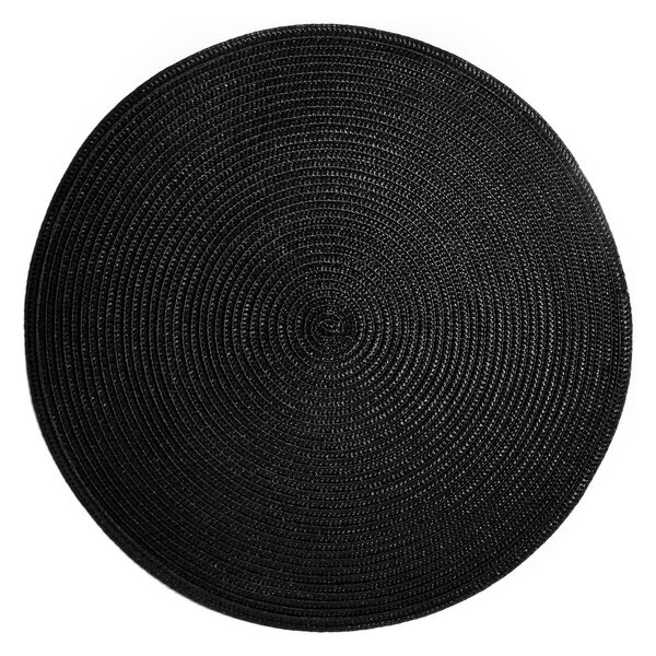 AMBIENTE étkezési alátét Ø38 cm, fekete