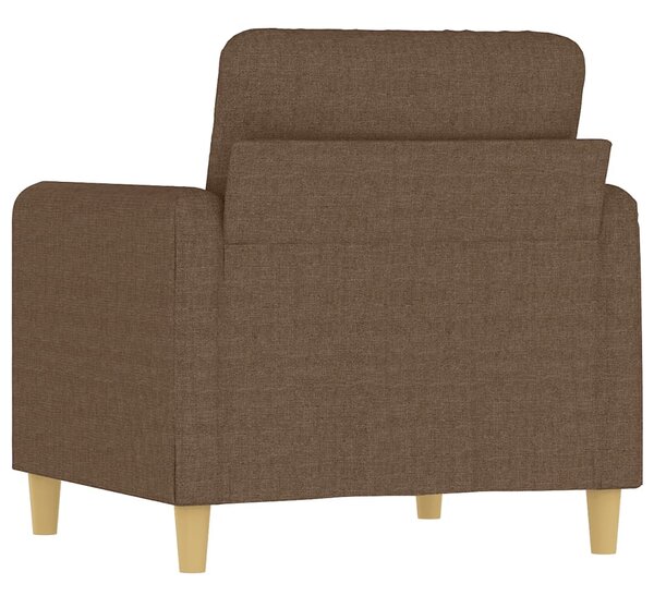 Barna szövet kanapéfotel 60 cm