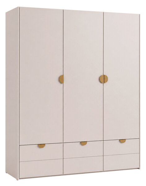 Gardróbszekrény Honolulu 290, Laminált forgácslap, 215x180x59cm, Kasmír
