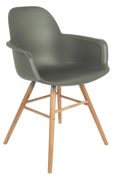 Albert Kuip zöld/kőris karfás szék