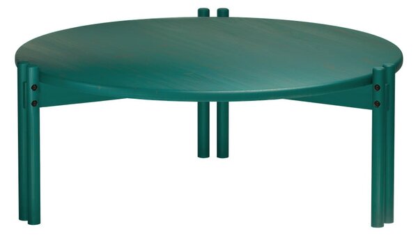 Zöld borovi fenyő kerek dohányzóasztal ø 80 cm Sticks – Karup Design