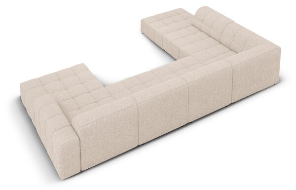 Bézs sarokkanapé (bal oldali-U alakú) Chicago – Cosmopolitan Design
