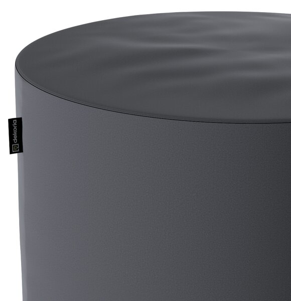 Puf Barrel termék színe szürke szövet fényes, welwet