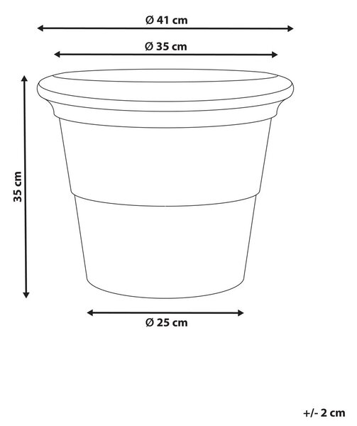Virágcserép AEGEA 41 cm Bézs