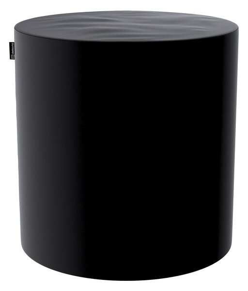 Puf Barrel termék színe fekete szövet fényes, welwet