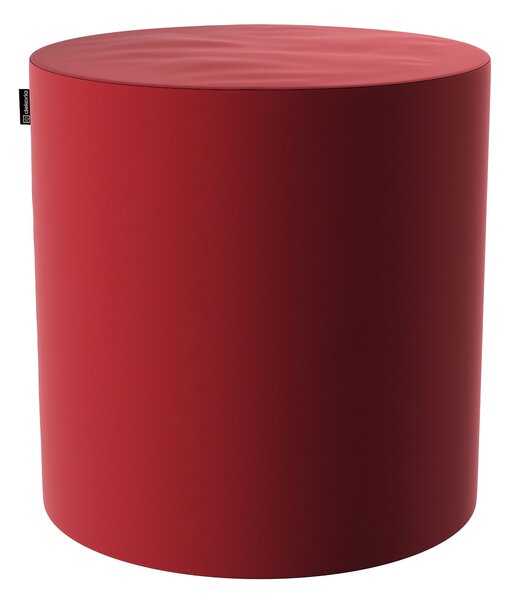 Puf Barrel termék színe piros szövet fényes, welwet