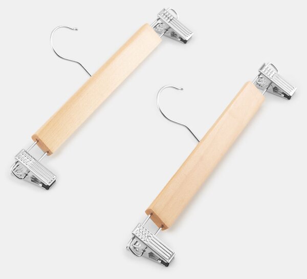 Sinsay - Fa vállfák csipeszekkel 2 pack - bézs
