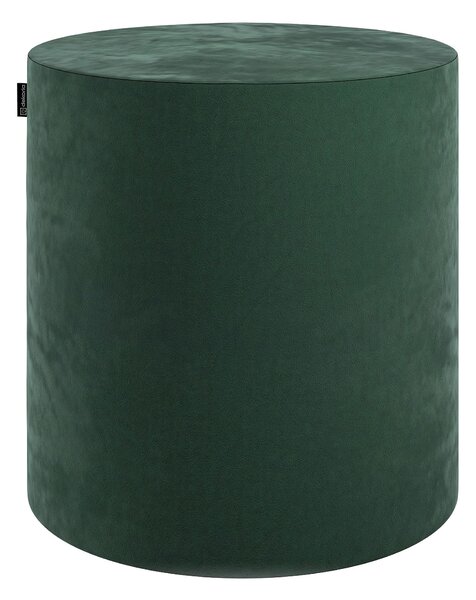 Puf Barrel termék színe zöld szövet fényes, welwet
