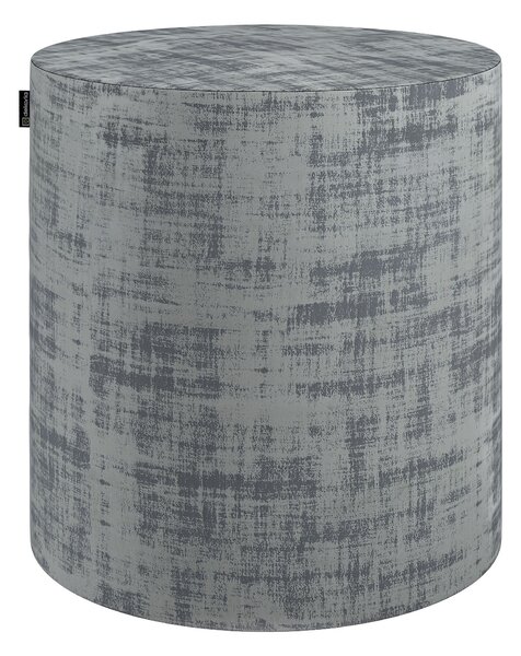 Puf Barrel termék színe szürke szövet fényes, welwet