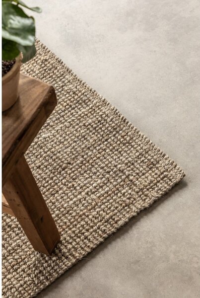 Szürkésbarna juta futószőnyeg 80x200 cm Bouclé – Hanse Home