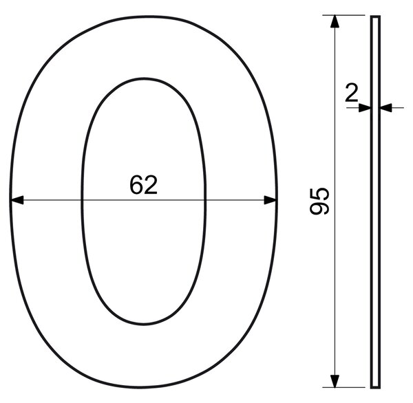 "0" házszámú, RN.95L, fekete