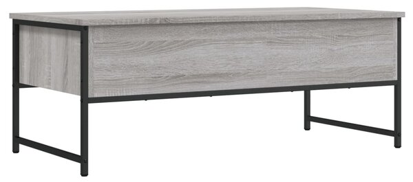 Szürke sonoma színű szerelt fa dohányzóasztal 101x49x39,5 cm