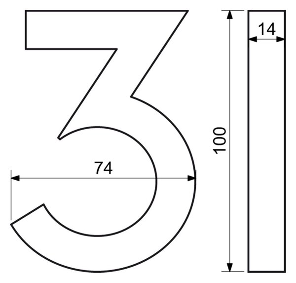 "3" számú ház, RN.100LV, strukturált, antracit