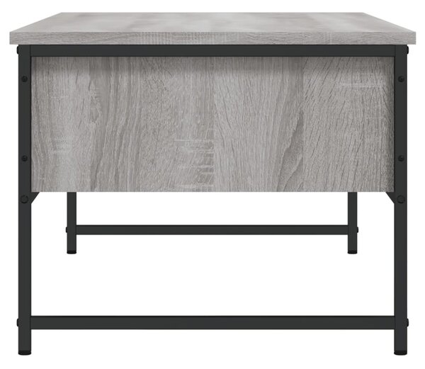Szürke sonoma színű szerelt fa dohányzóasztal 101x49x39,5 cm