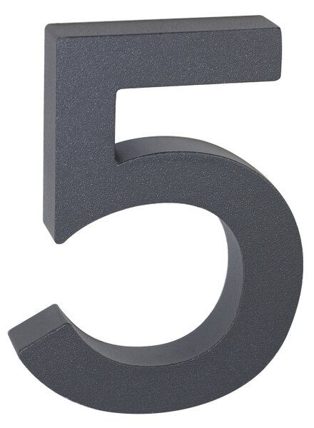 "5" házszám, RN.100LV, strukturált, antracit