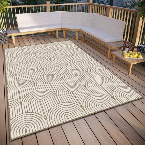 Barna kültéri szőnyeg 160x230 cm Pangli Linen – Hanse Home