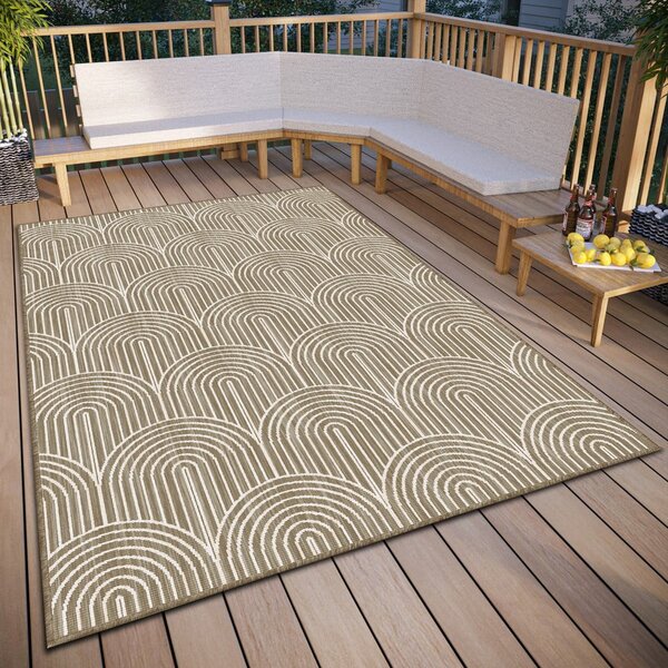 Barna kültéri szőnyeg 160x230 cm Pangli Linen – Hanse Home