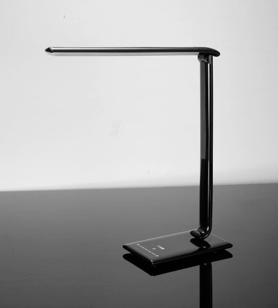 Állítható LED asztali lámpa, szabályozható, fekete
