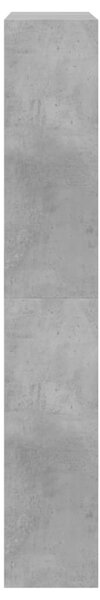 Betonszürke szerelt fa cipősszekrény 80 x 21 x 125,5 cm